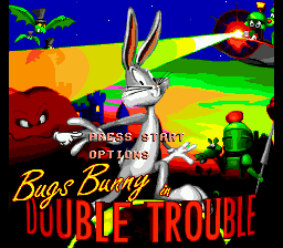Bugs Bunny in Double Trouble (USA) Title Screen